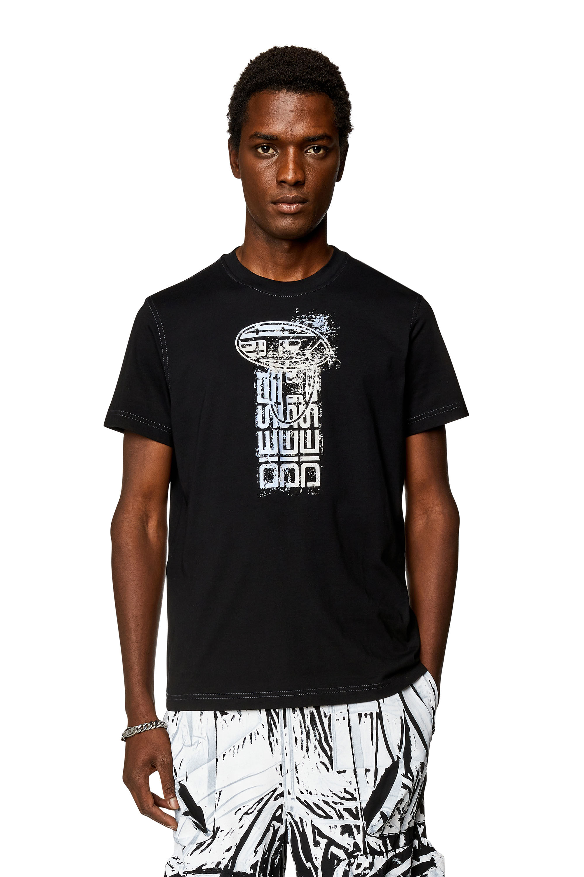 Camiseta Diesel T-Diegor-K68 Preto - G
