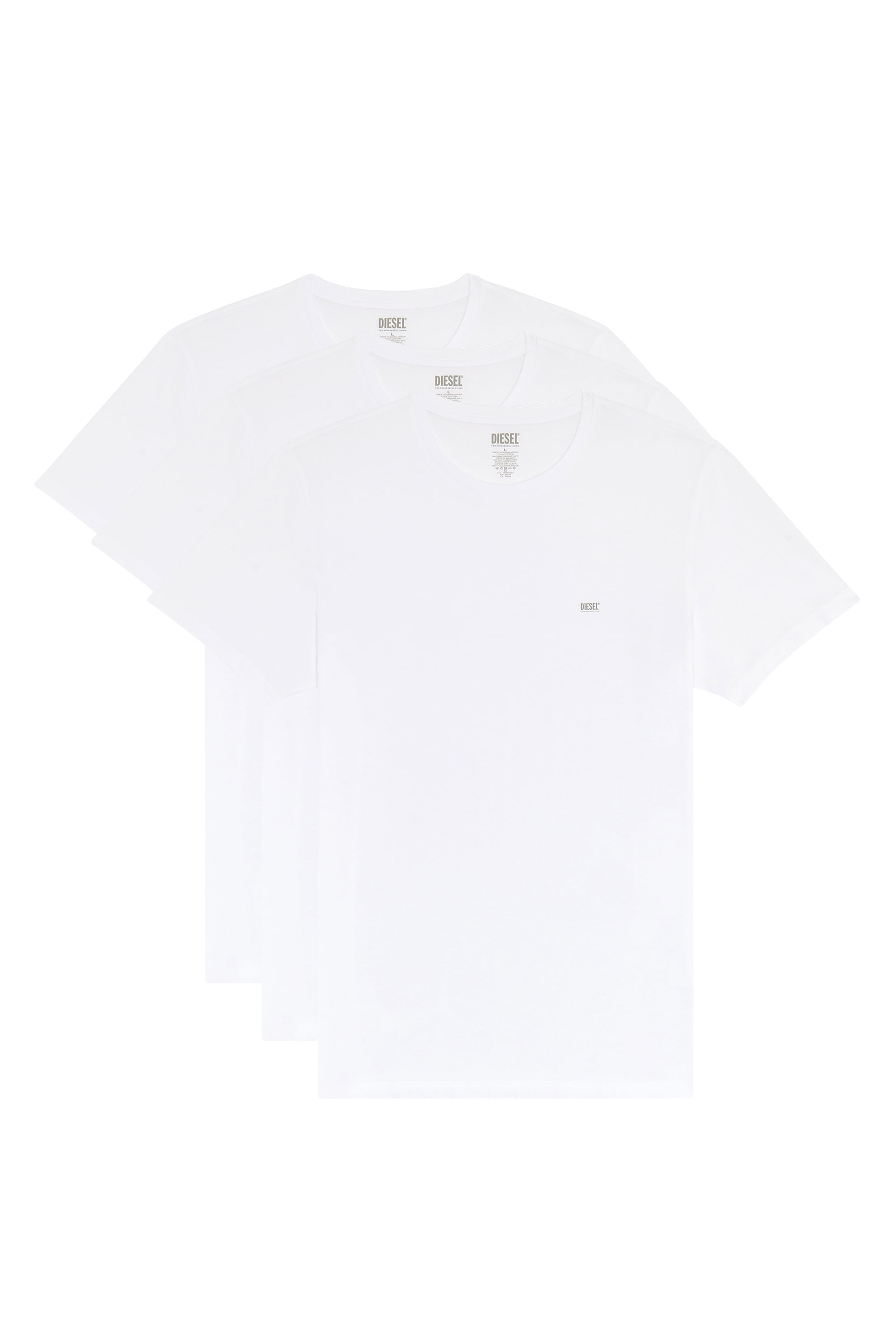 Kit de Camiseta Diesel Umtee-Jakethreepack Branco - G