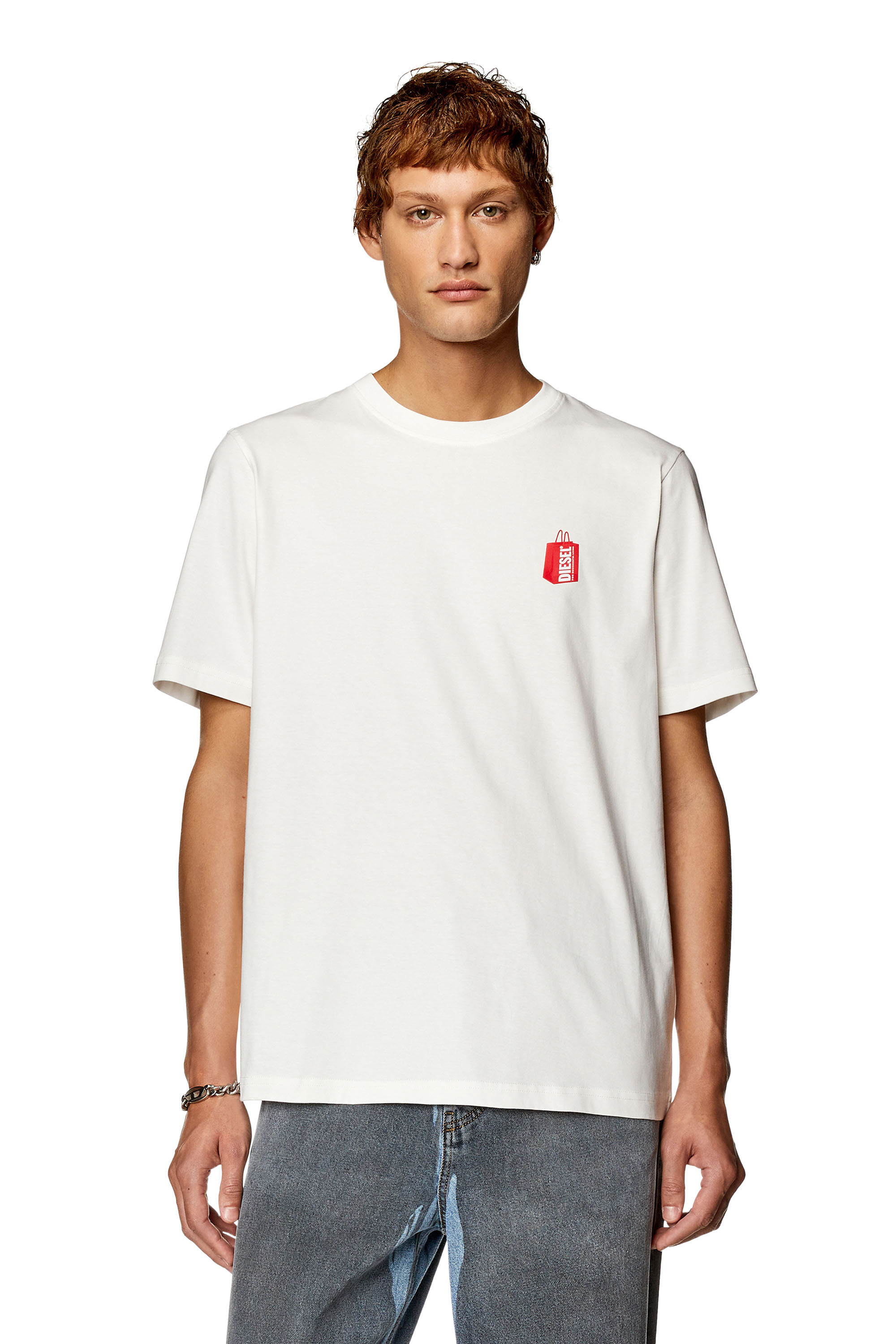 Camiseta Diesel T-Just N18 Maglietta Branco- XXG